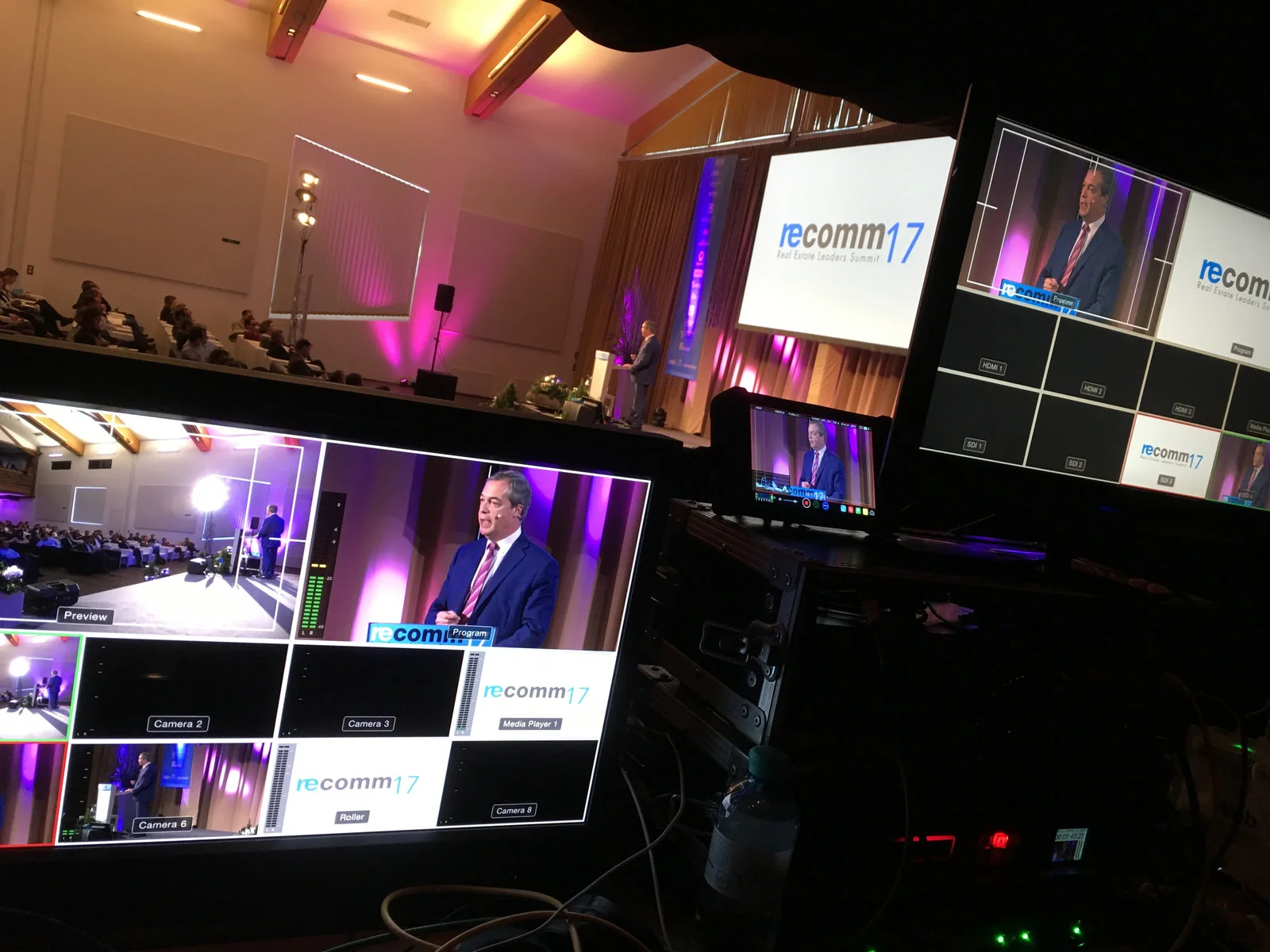 Live-Videoregie bei internationaler Konferenz in Kitzbühel.